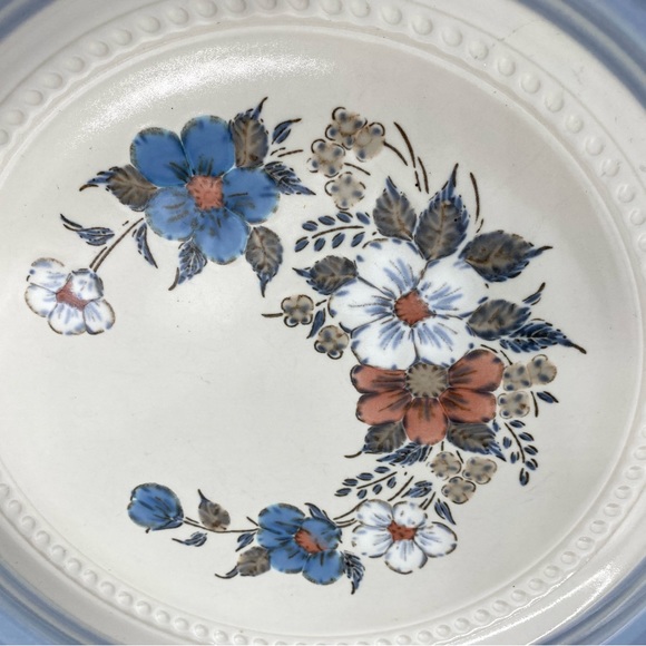 1 Vintage Johann Haviland Dinner Plates Crowning Fashion Blue Bouquet. - Picture 3 of 6